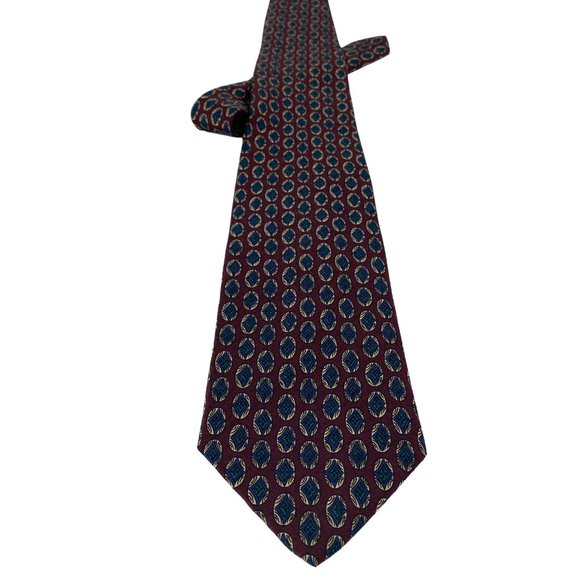 XMI 325 SERIES for NORDSTROM Oval Geometric All Silk Tie Made in USA - Picture 9 of 15